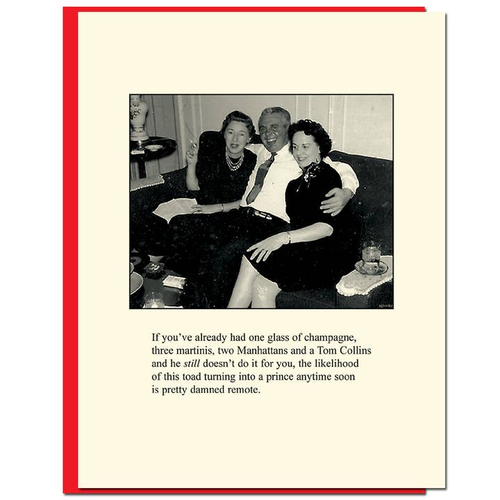 Toad Humor Card for wholesale by Bloodshot Press