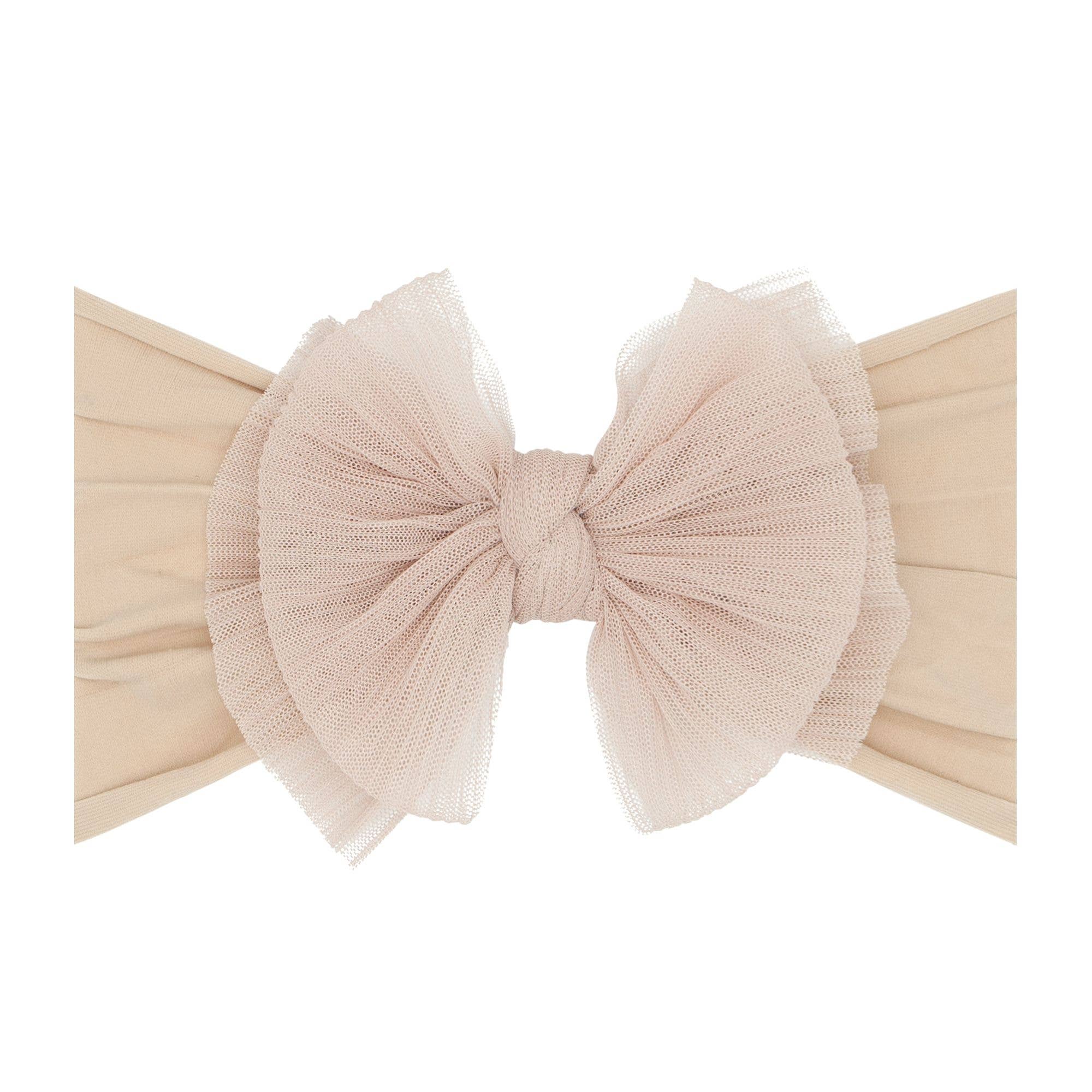 Baby Bling Bows - Wholesale Hair Bow - Baby - Baby Bling® Tulle FAB® soft nylon headband with tulle bow2