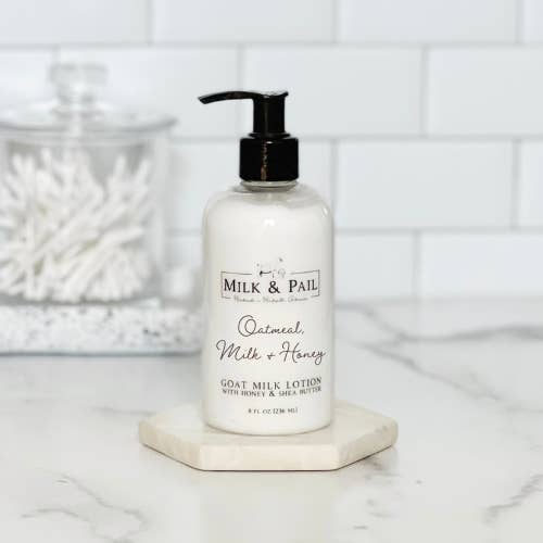 Milk & Pail - Wholesale Body Cream/Lotion - Oatmeal, Milk & Honey Goat Milk Lotion 8oz