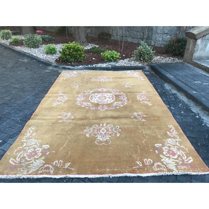 Turkish Rug - Oriental Vintage - Soft 5.2 x 8.2 ft for wholesale by Oushak Rugs