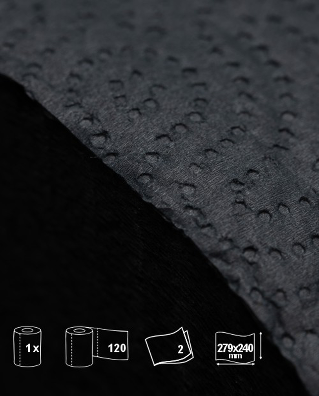 Renova - Wholesale Paper Towels - Black Paper Towels 1 Roll4