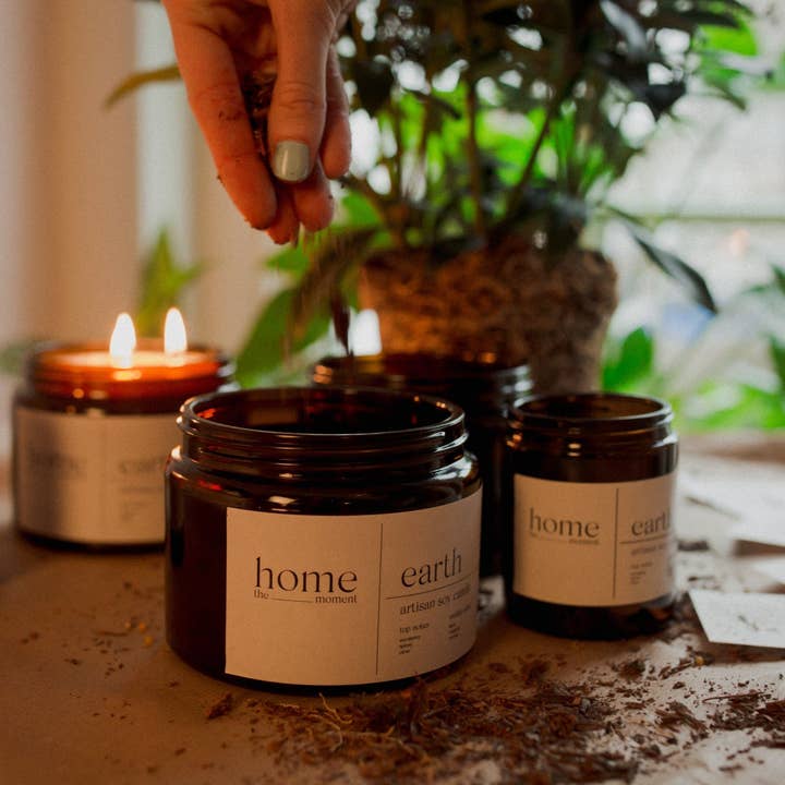 The Home Moment Candles Ltd - Wholesale Jar/Filled Candle - Fire | Honey & Sandalwood Fragranced Candle4