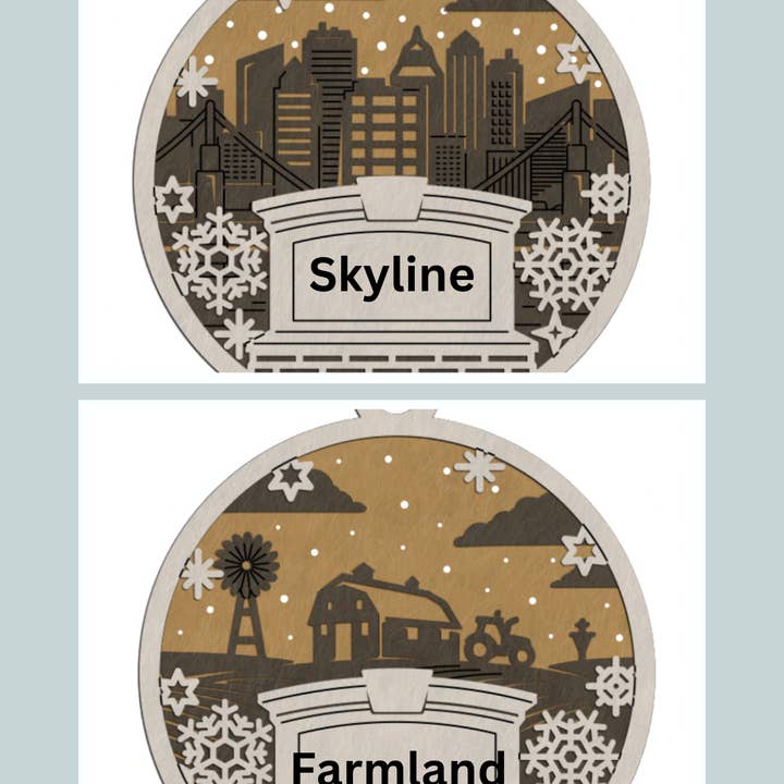 Rag Crazy Creates - Wholesale Ornament - Town Welcome Ornaments7