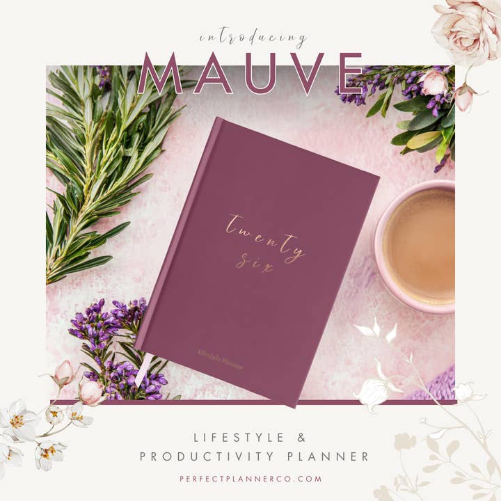2026 Productivity & Lifestyle Planner - Mauve for wholesale by Perfect Planner Company
