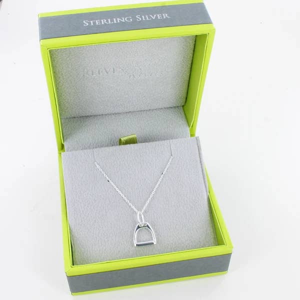 REEVES & REEVES – wholesale Pendant/charm necklace – Sterling Silver Stirrup Necklace