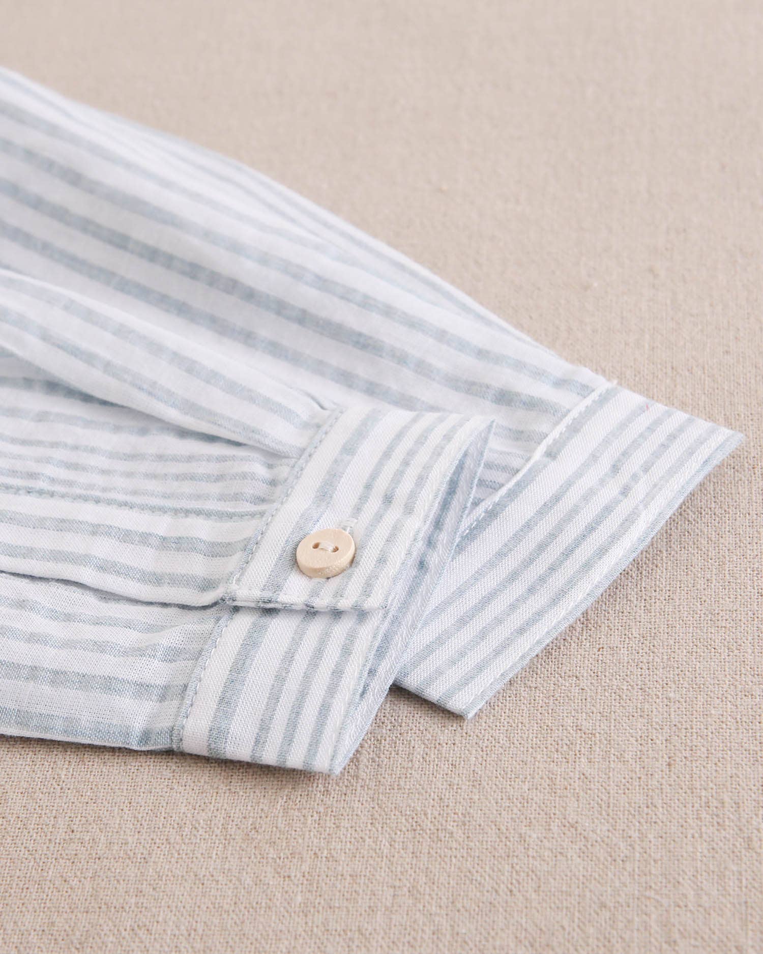 Dadati - Wholesale Button Down Shirt - Kids - Blue and white striped boy's shirt4