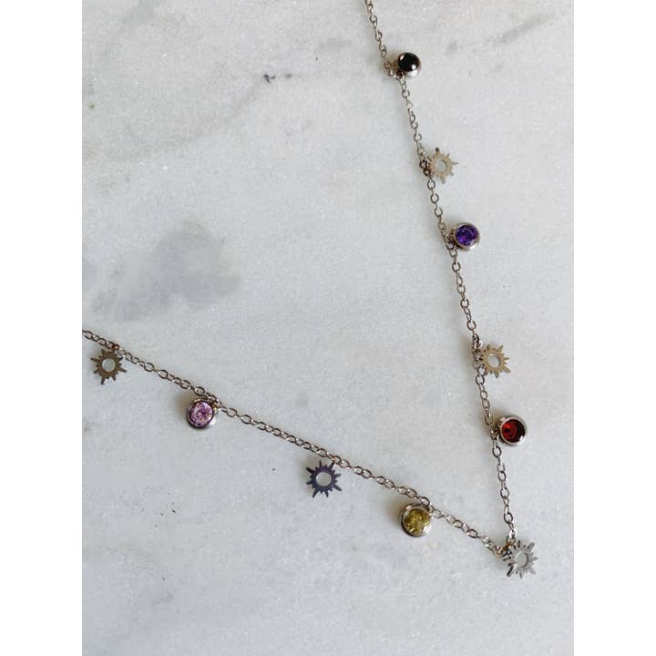 GARGANTILHA SOL E BRILHO - OPÇÃO OURO E PRATA por atacado de ROCKY ROSA