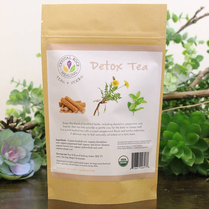 Crystal Rock Healing, LLC - Wholesale Health/Detox Tea - Detox Tea Bag 20ct Organic
