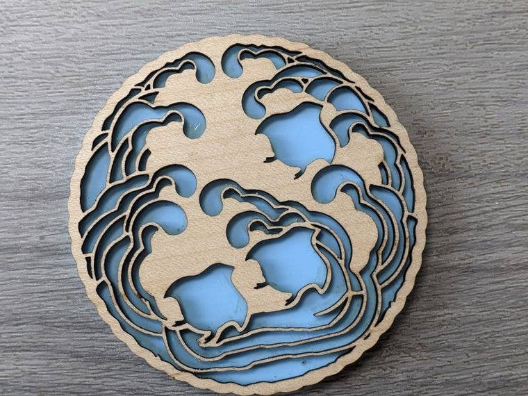 Chikai Shop - Venta al por mayor Posavasos - Juego de posavasos con motivos japoneses de 4 colores pastel3