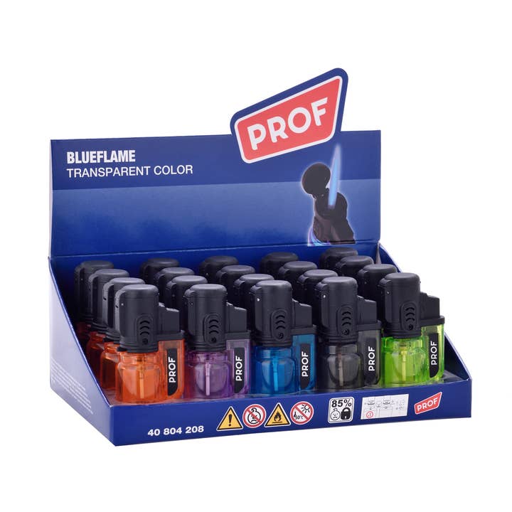 PROF - Fliptop Power Transparent Jetflame Feuerzeug für den Großhandel von PROF