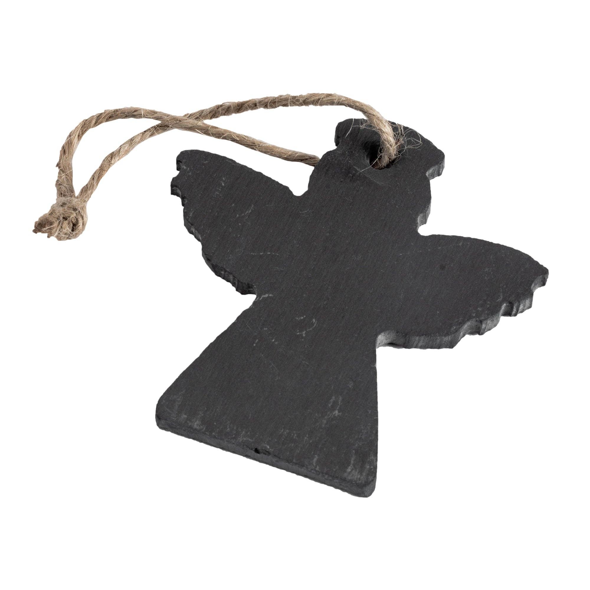 Rinkit Pty Ltd - Wholesale Ornament - Slate Christmas Tree Decoration - Angel - By Nicola Spring7