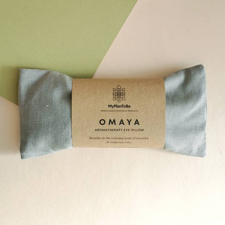 OMAYA – GREY AROMATHERAPY EYE PILLOW for wholesale by MyPlanToBe