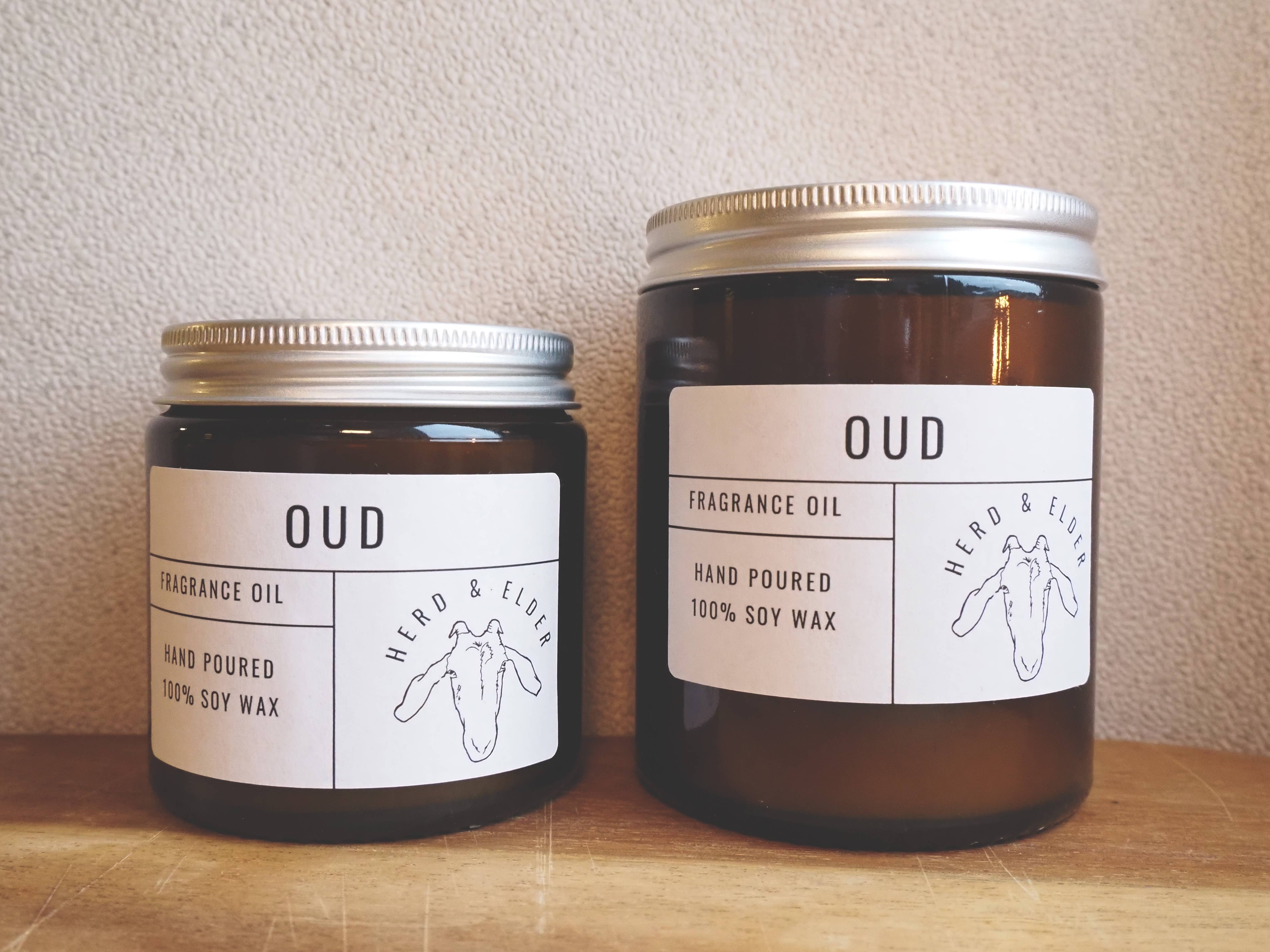 Herd & Elder – wholesale Jar/filled candle – OUD - SOY WAX CANDLE