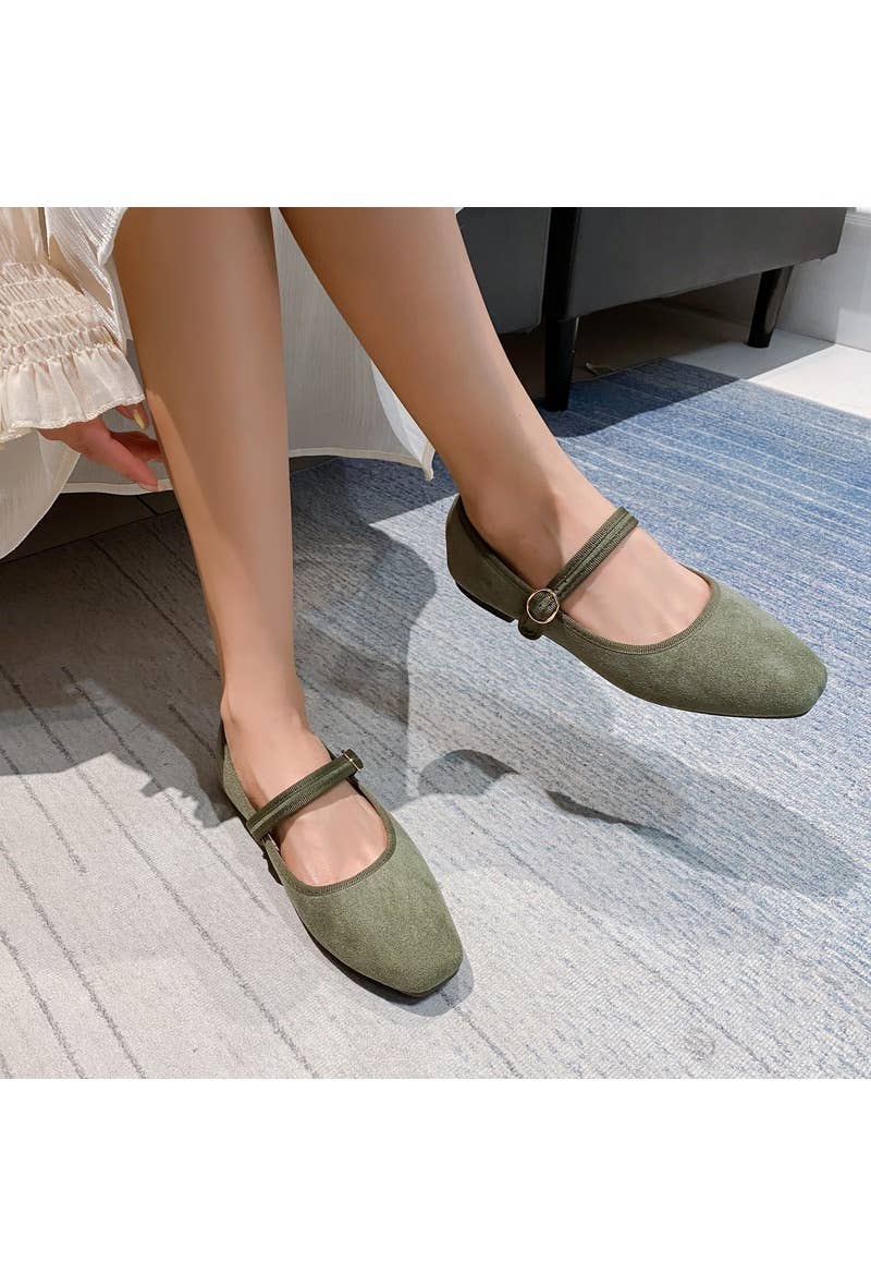 La Bottine Souriante - Wholesale Flats - Women's - Mary Jane Ballet Flats in Suede – Fine Buckle22