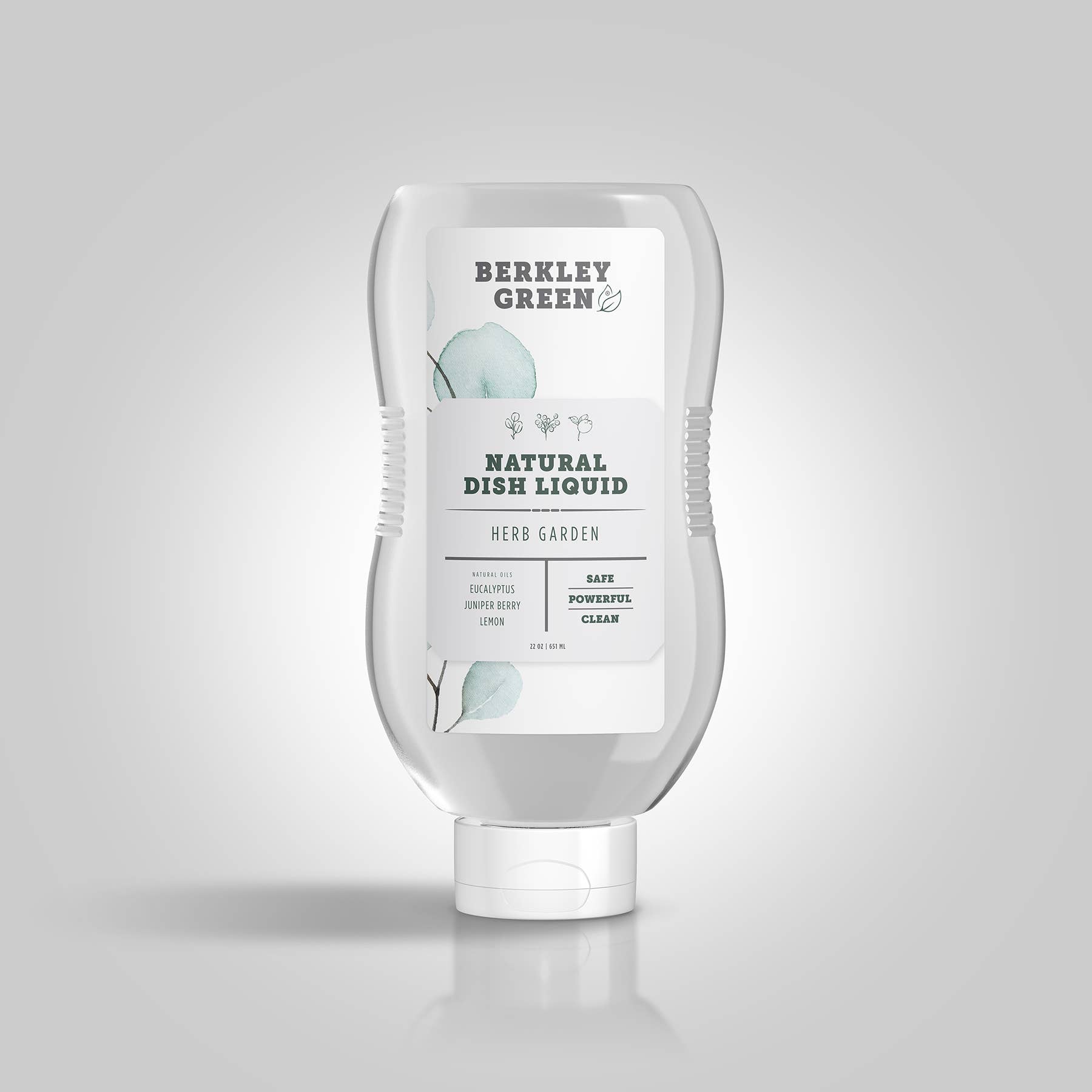 Berkley Green - Wholesale Dish Soap - Eco Dish Soap, Herb Garden (22oz bottle)