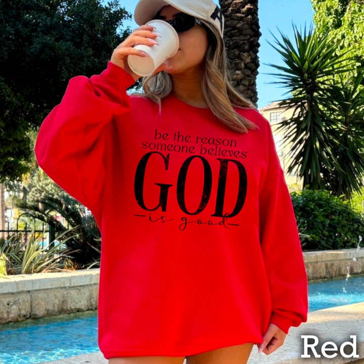 Shoppe SHC - Wholesale Graphic Sweatshirt - Women's - Be The Reason Someone Believes Christian Graphic Sweatshirt6