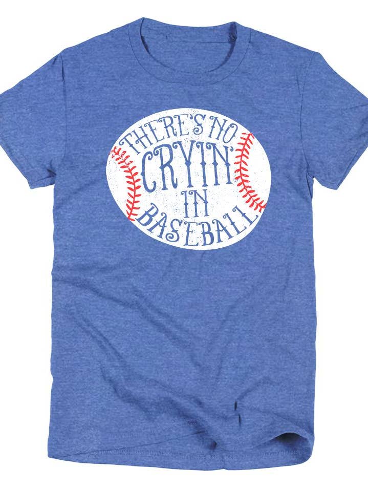 There's No Crying In Baseball | Kid's T-Shirt | Ruby’s Rubbish® for wholesale by Ruby’s Rubbish