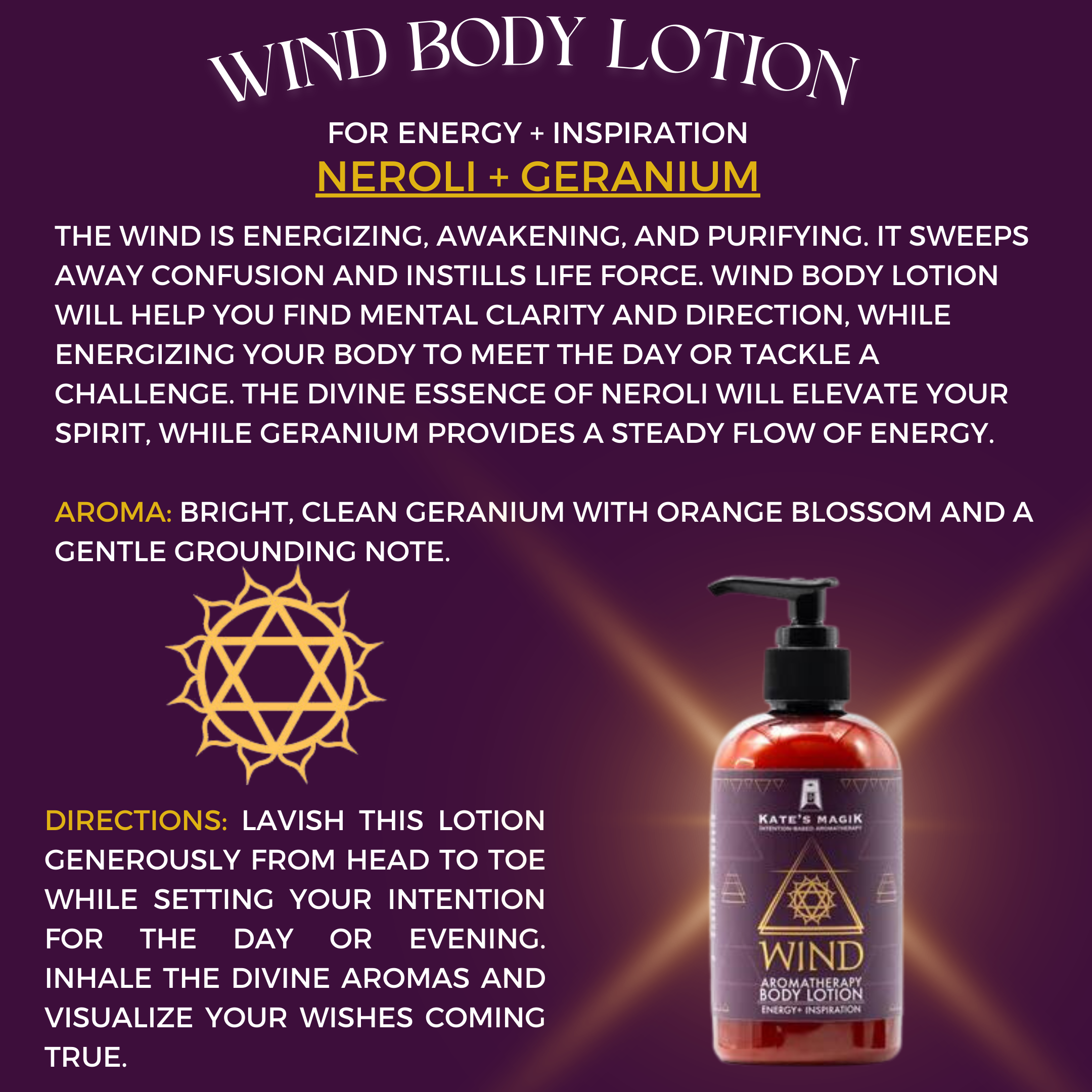 Kate's Magik - Wholesale Aromatherapy Lotion/Oil - Natural Aromatherapy Body Lotion - Wind4