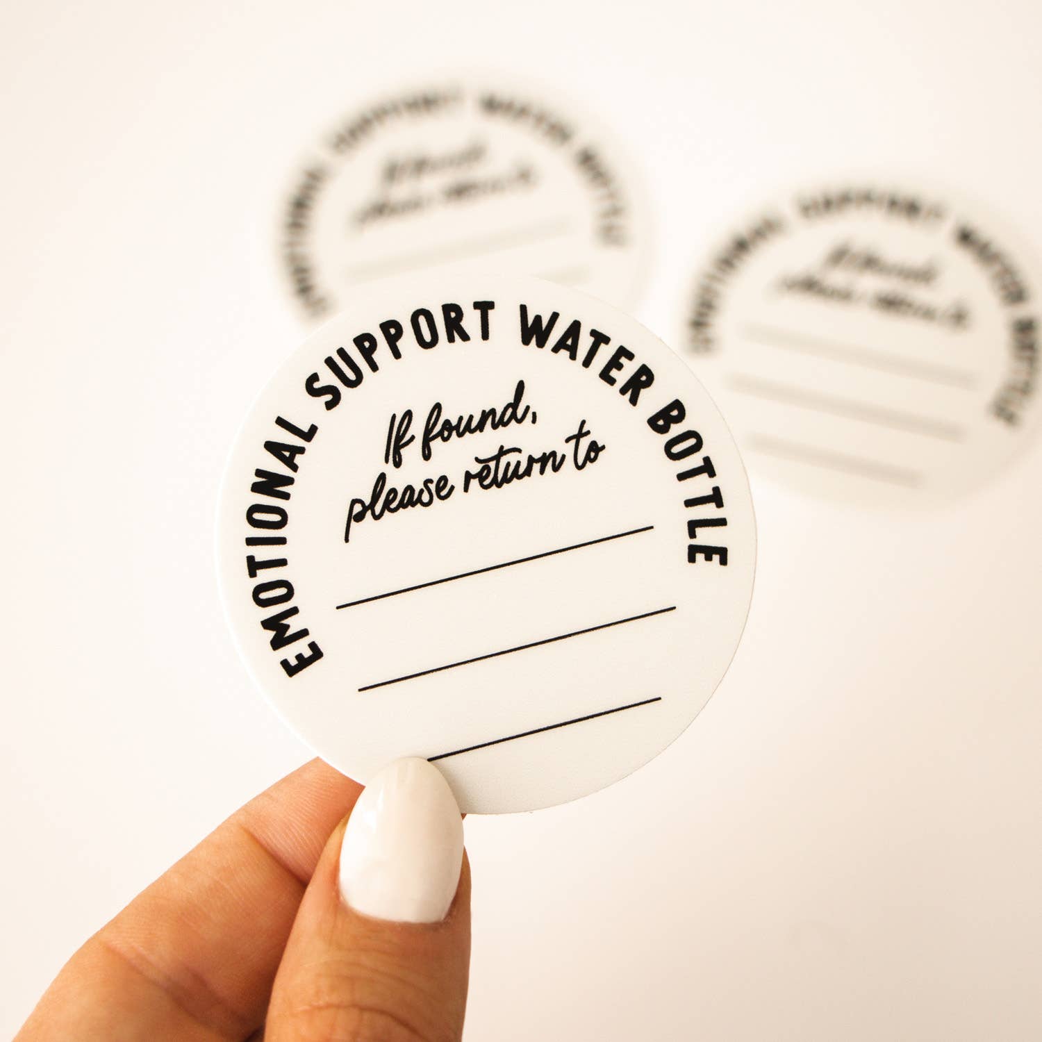 The Anastasia Co - Wholesale Sticker - Emotional Support Water Bottle If Found Stickers - Set of 33