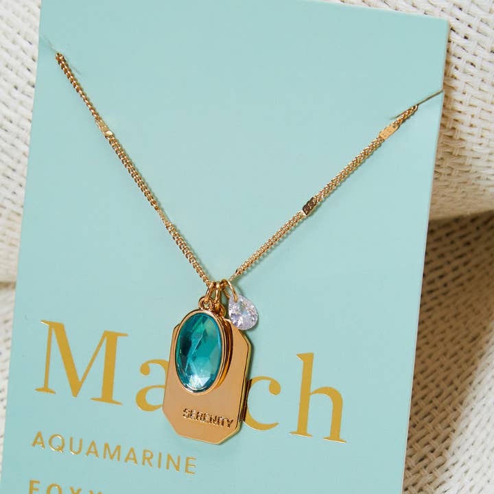 Collier Pierre de Naissance de Mars | Noël 2025 pour la vente par Foxy Originals