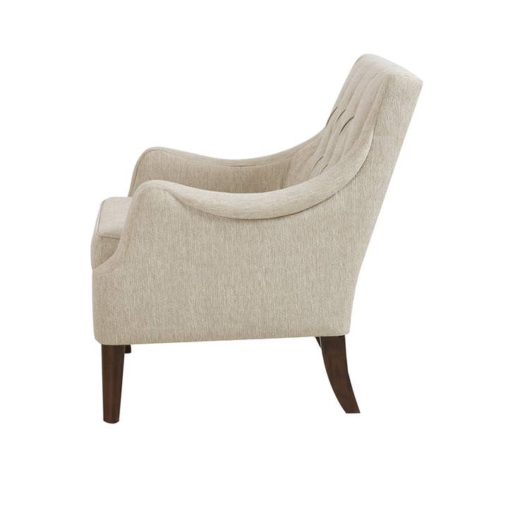 Olliix - Wholesale Chair - Diamond Tufted Vintage Lounge Chair, Cream *