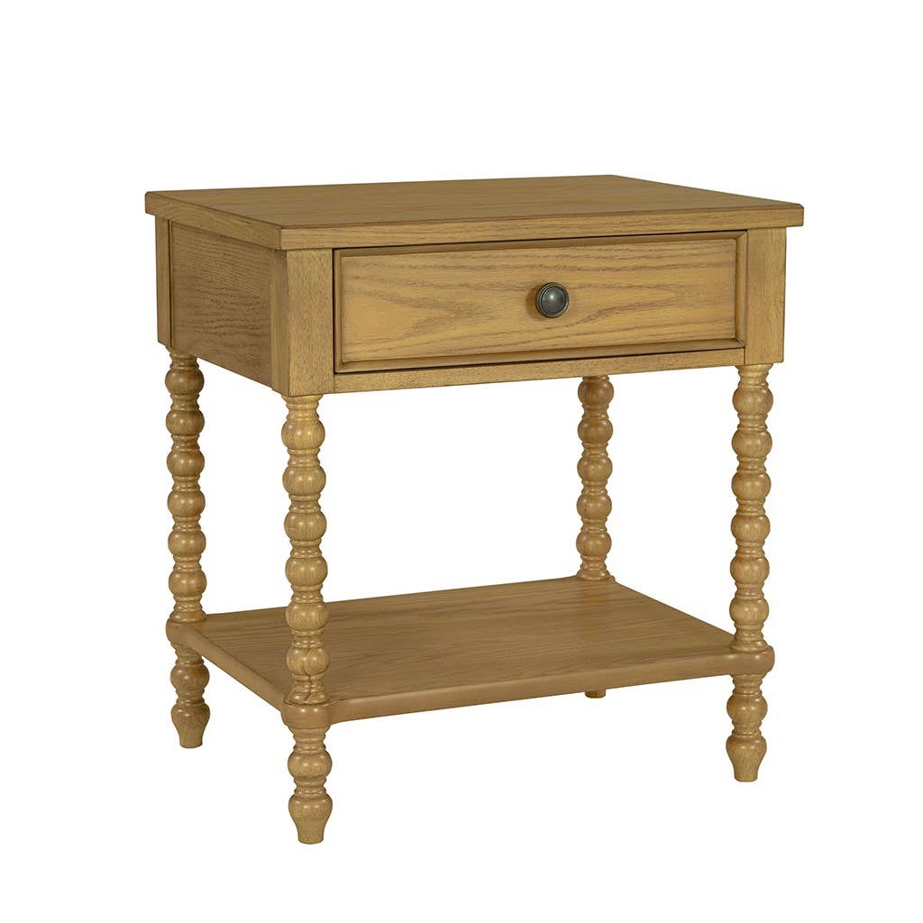 Olliix - Wholesale Bedroom Furniture - Traditional Wood Nightstand with Turned Legs2