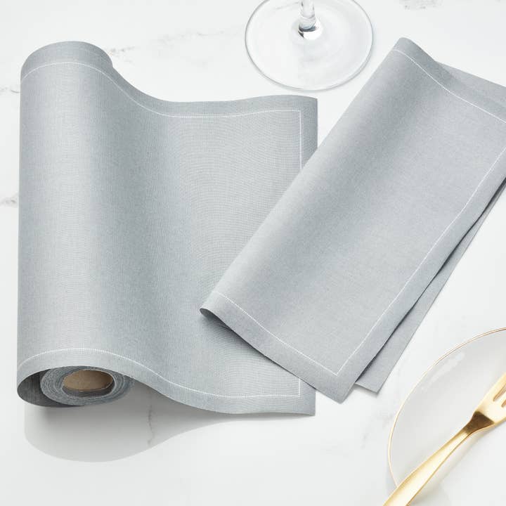Serviettes de table en coton gris 25 unités pour la vente par MY DRAP