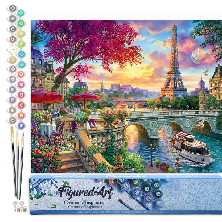 Pintar por números Jantar À Beira do Sena por atacado de Figured'Art