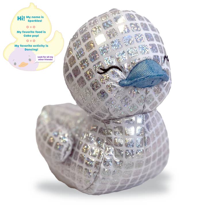 World's Softest Plush - 7" Sparkles Plush Duckee Highlandee for wholesale by Beverly Hills Teddy Bear Company
