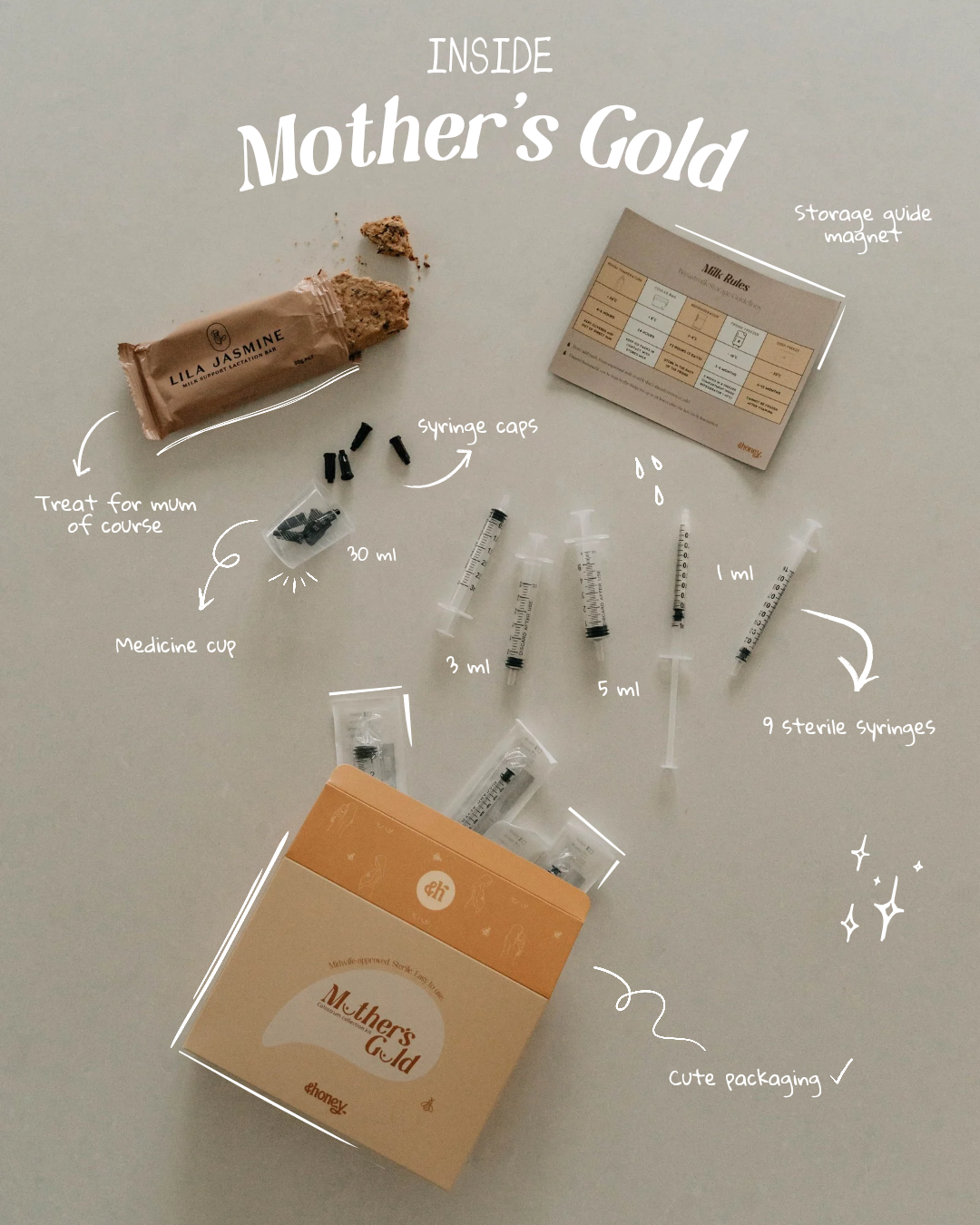 &honey - Wholesale Nursing Tea - Maternity - Mother's Gold - Colostrum Collection Kit 1