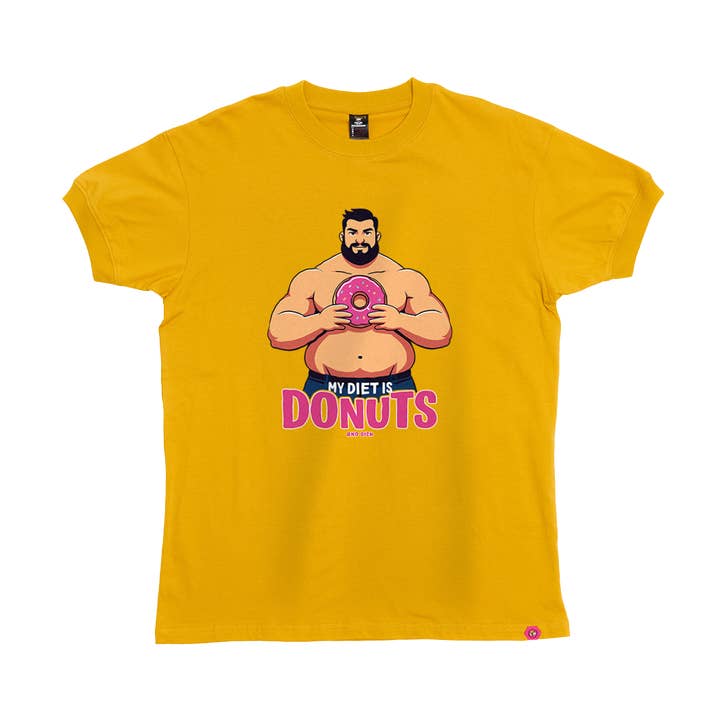 Min kost er donuts+ T-shirt for engroshandel hos Kris Bee Bacon