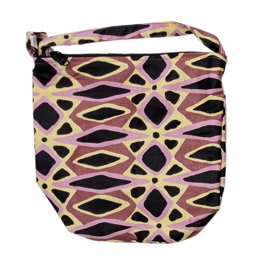 Unique Batik Fair Trade - Wholesale Crossbody Bag - Women's - African Wax Print Bucket Bag3