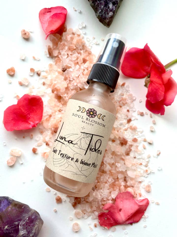 Luna Tides Salt Wave and texture Hair Spray , Natural Hair texturizing mist for wholesale by Soul Blossom Beauty