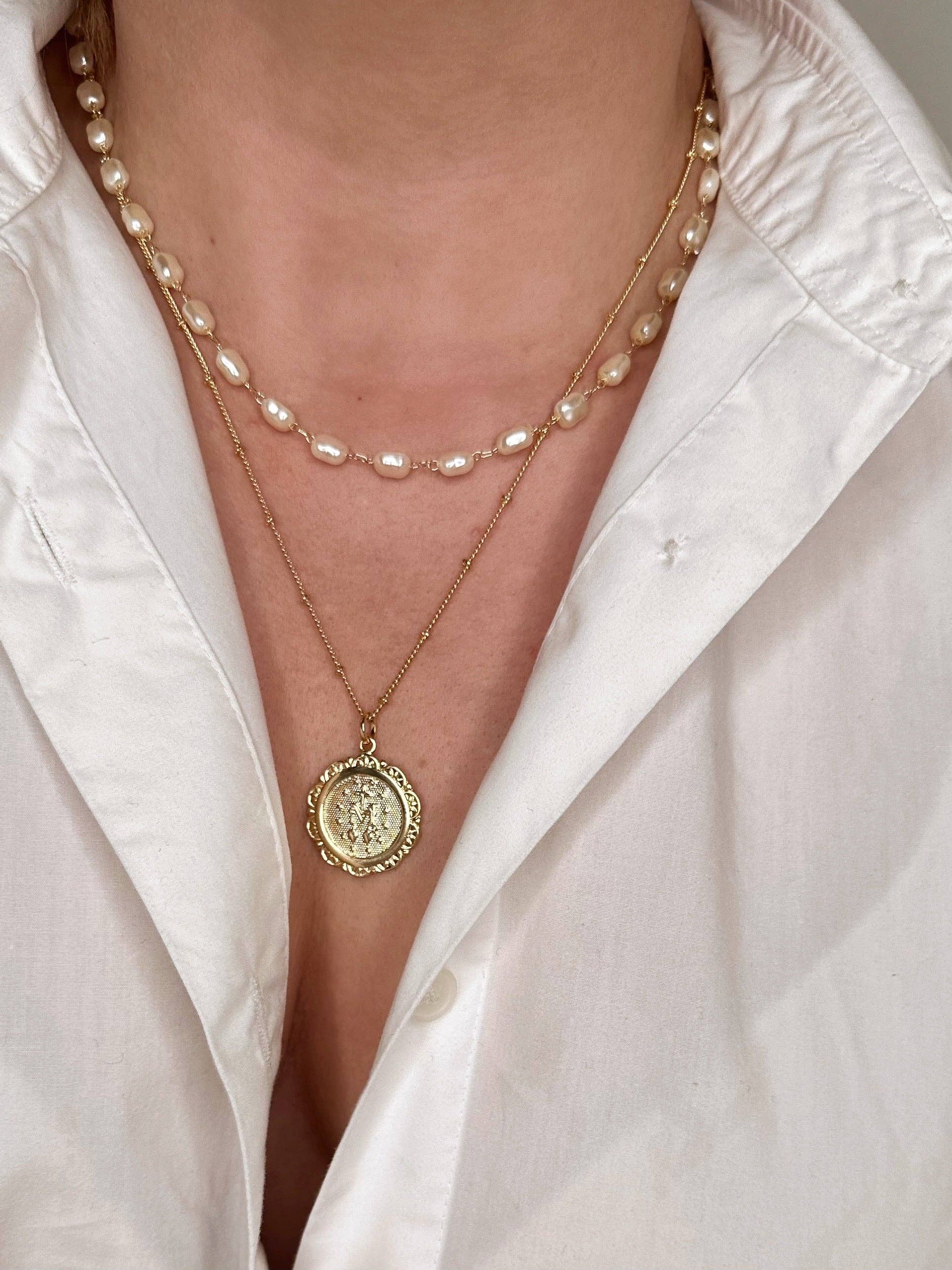 GoldFi - Wholesale Individual Charm/Pendant - Fleur-de -Lis Miraculous Medal Pendant4