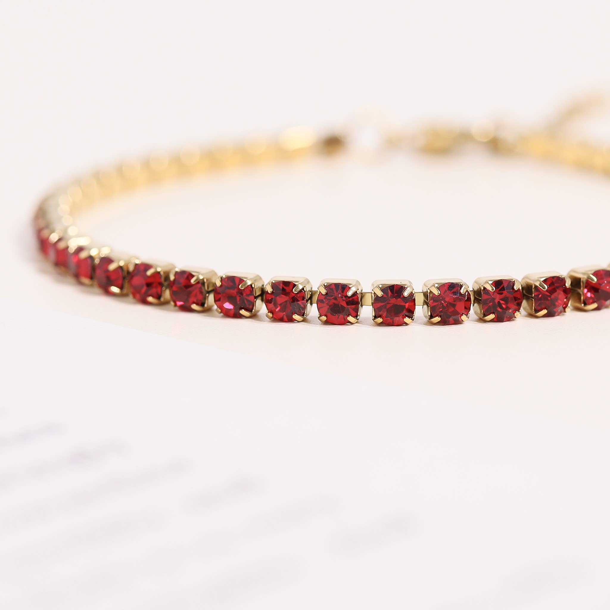 WJW - Wholesale Tennis Bracelet - 18K Gold PVD Coated Birthstone Tennis Bracelet5