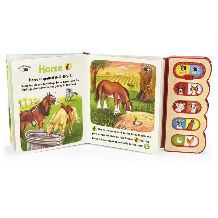 Cottage Door Press - Wholesale Book - Kids - Farm Animals Spell & Hear Animals on The Farm Sound Book