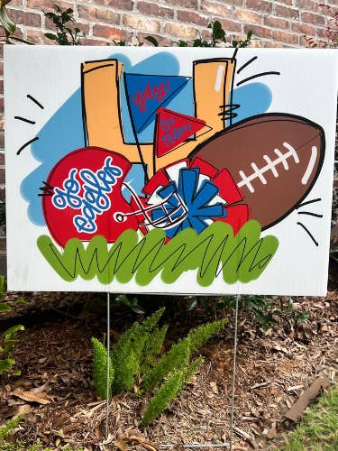 Letrero Eagles Sports Yard para venta al por mayor de Simply Adoorable Designs
