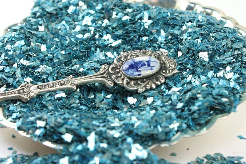 Light Blue German Glass Glitter - Real Super Shard Glitter for wholesale on Faire4