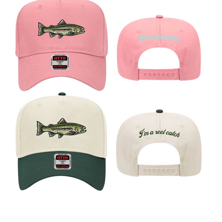 Wilder Made - Wholesale Trucker Hat - Women's - Rainbow Trout Embroidered Hat7