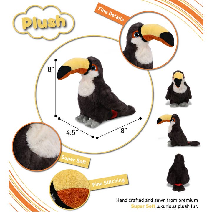 Cota Global - Wholesale Stuffed/Plush Toy - Kids & Baby - Super Soft Plush - Toucan2