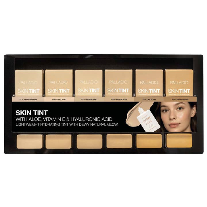 6" SKIN TINT DISPLAY - ITEM # PM6ST for wholesale by Palladio Beauty