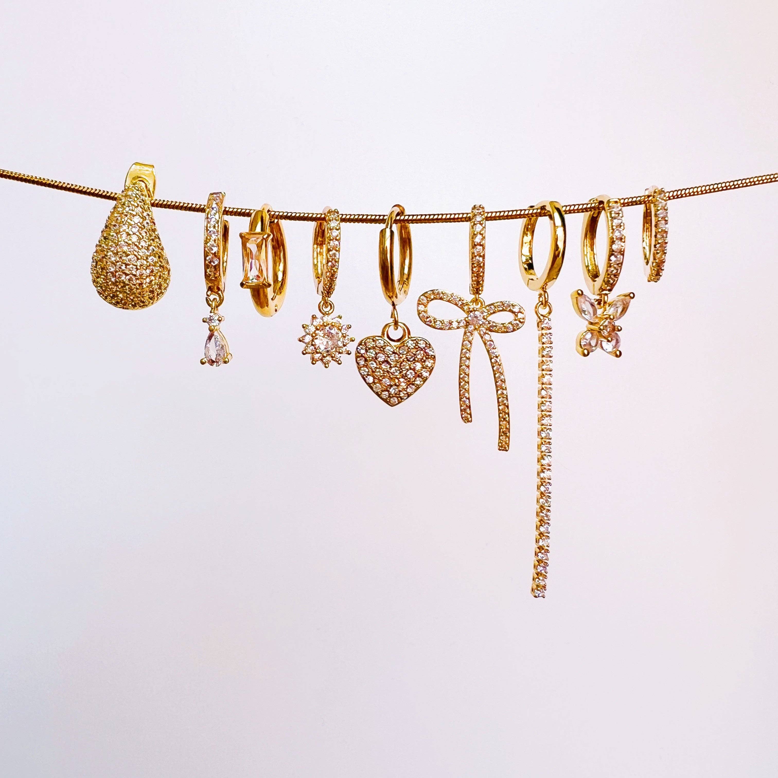 Doré Boucles d'oreilles Eloisa en vente sur Faire2