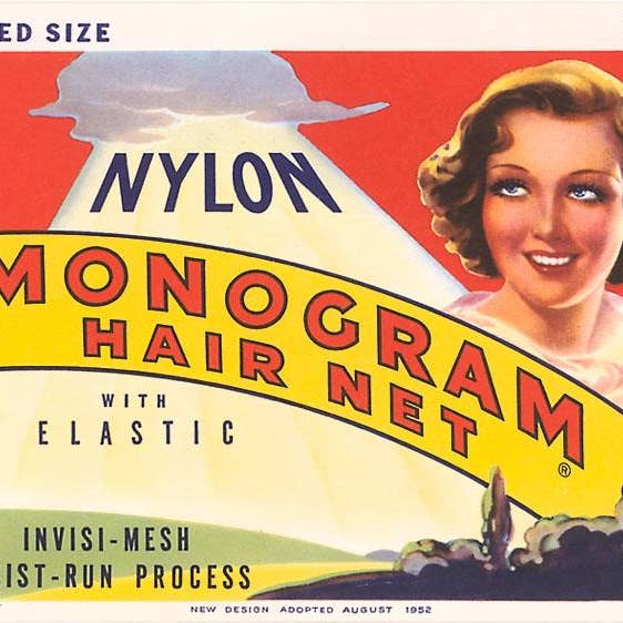 Art Print AM-645 Nylon Monogram Hair Net for wholesale by Found Image Press