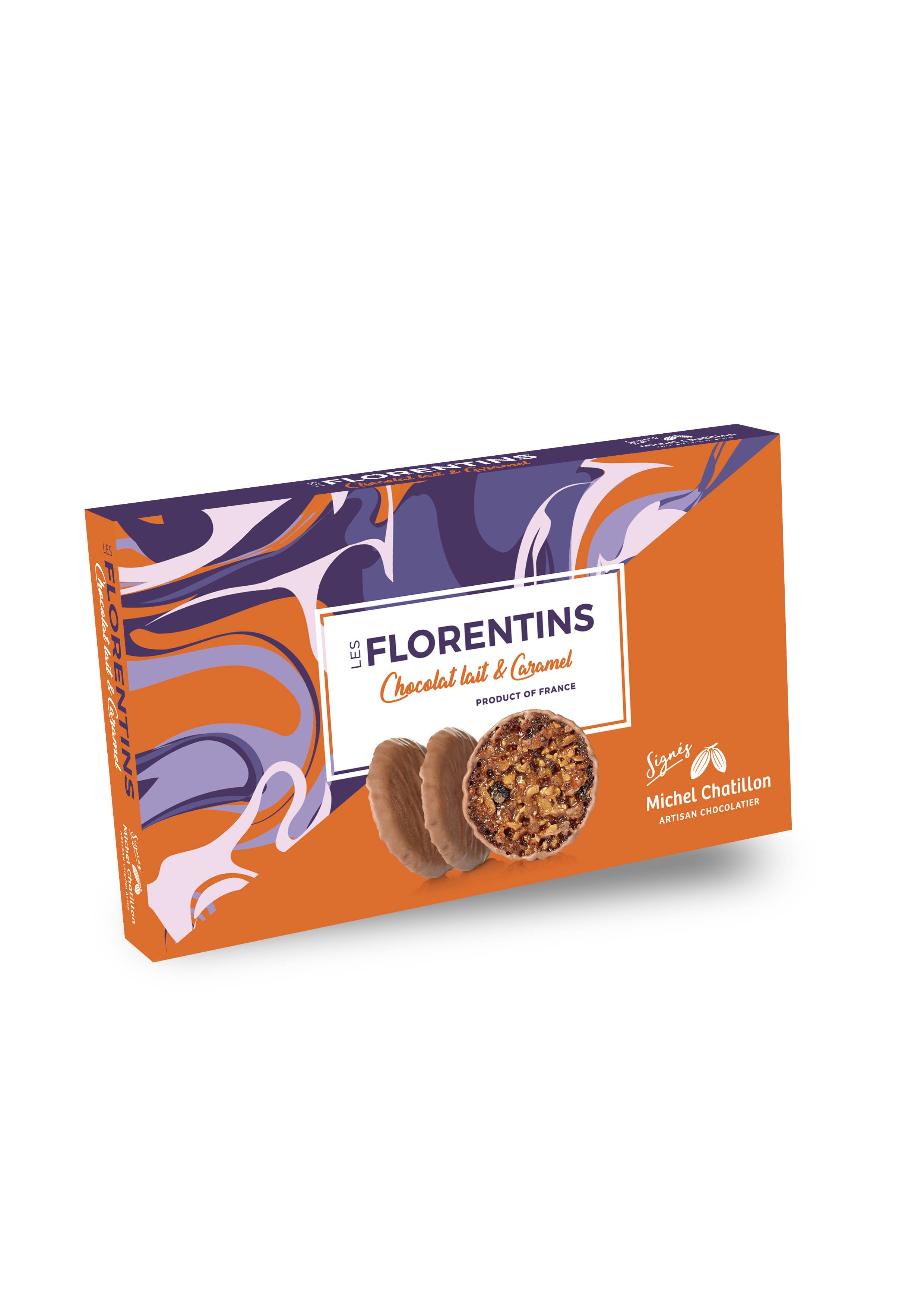 Maison de florentins - Wholesale Chocolate Covered Sweets - FLORENTINS CARAMEL AND MILK CHOCOLATE