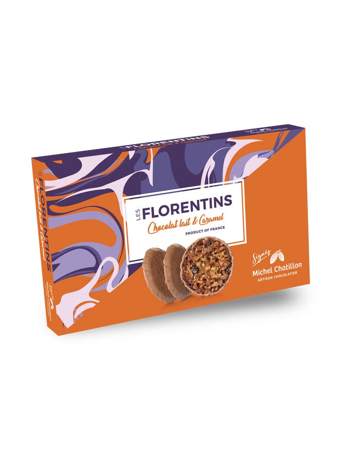 FLORENTINS CARAMEL AND MILK CHOCOLATE for wholesale by Maison de florentins