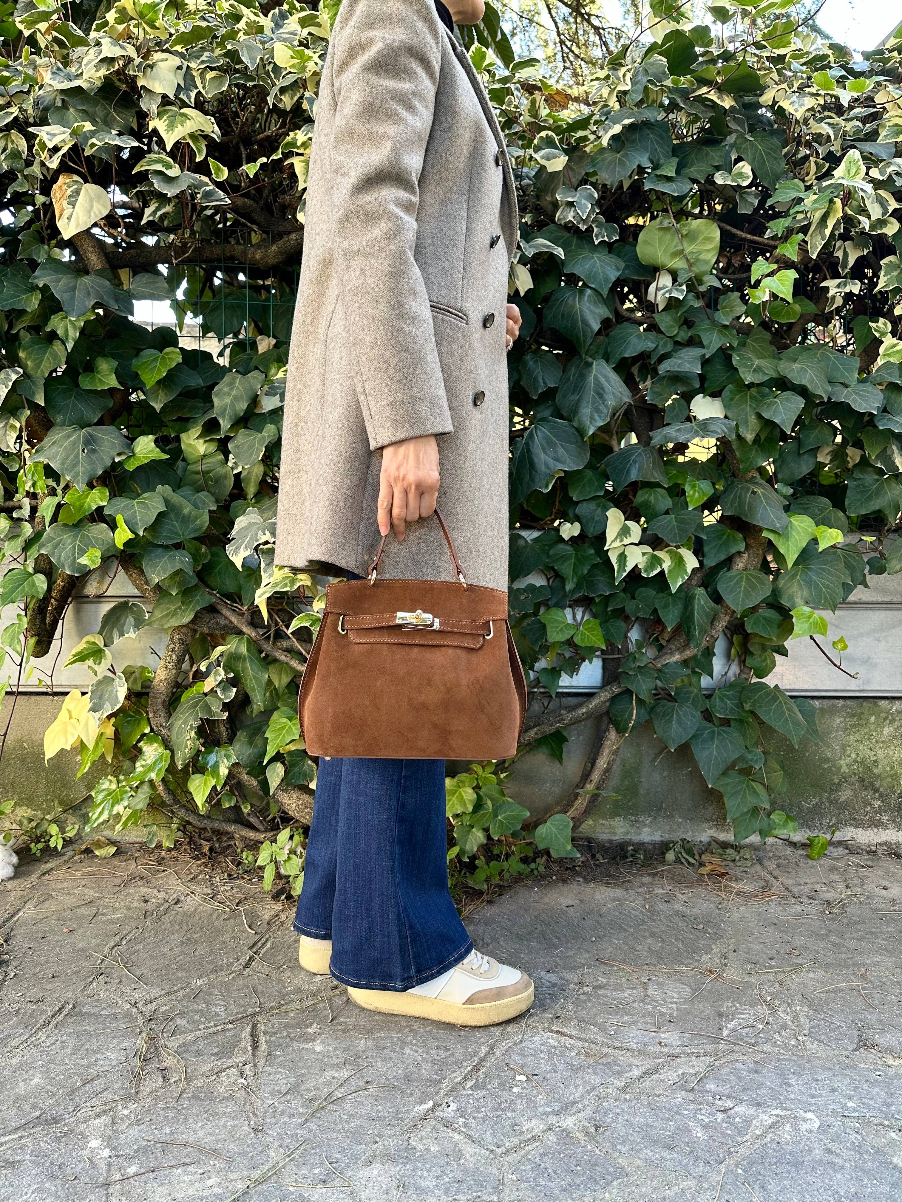 Zhade – wholesale Top handle bag – women's – CHLOE - Genuine suede leather9