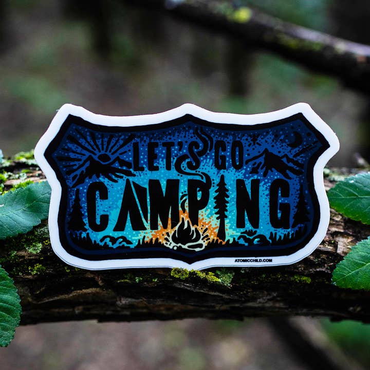 Adesivo Vamos acampar por atacado de Atomicchild