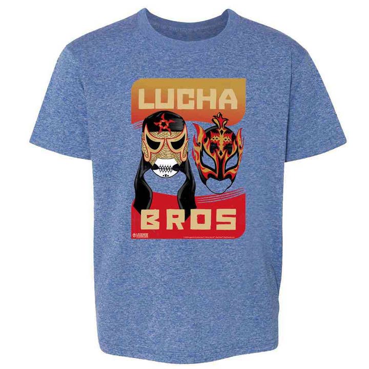 Pop Threads - Wholesale Screen Printed T-Shirt - Kids - Lucha Bros Masks Penta Zero M Fenix Lucha Libre Kids & Youth Tee