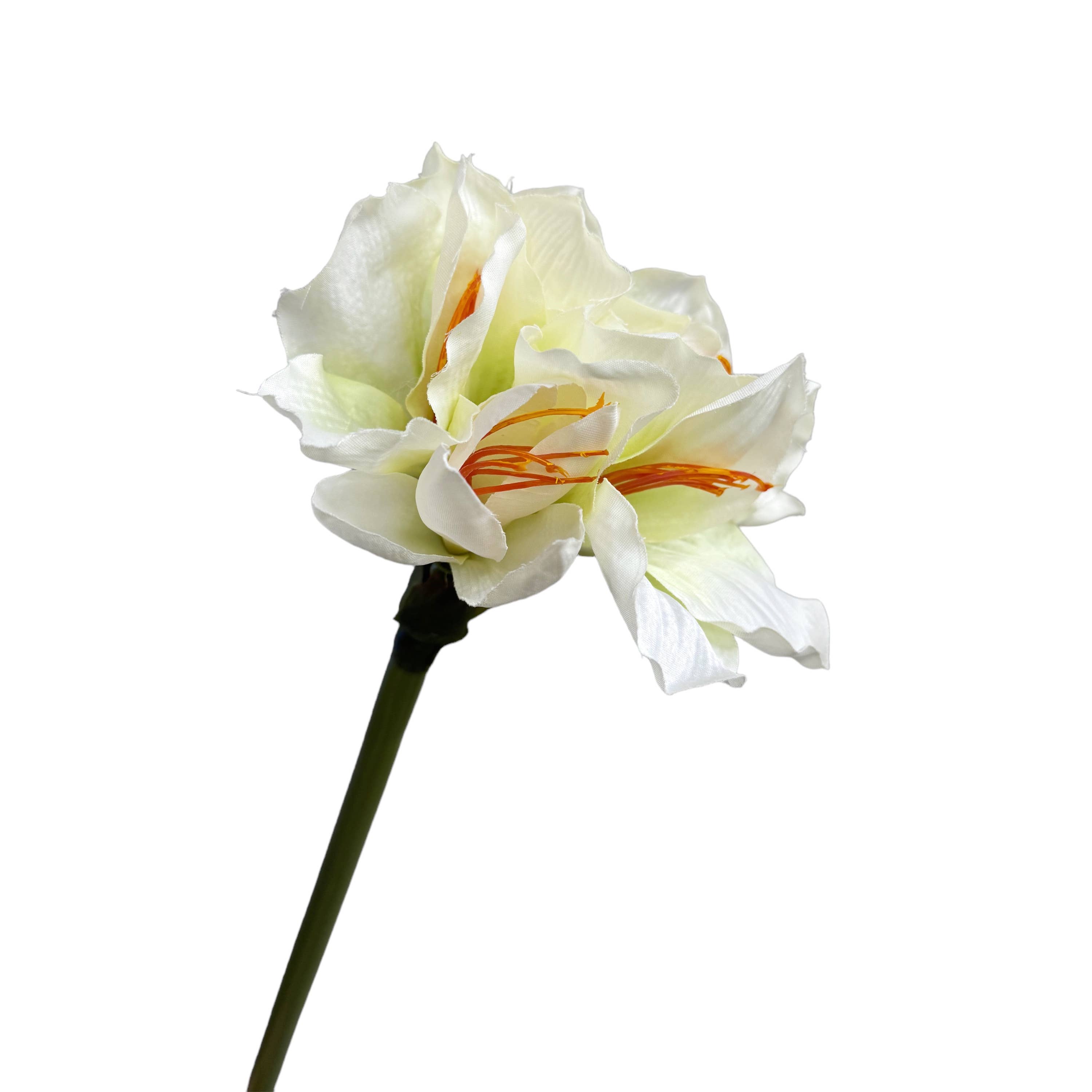 Sun Decorer - Wholesale Artificial Flowers - Elegant Artificial Amaryllis Duo, 23" with Flexible Stems0