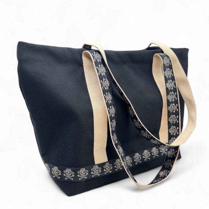 Tote - Seaside Jolly Roger for wholesale by Tidewater Sandals